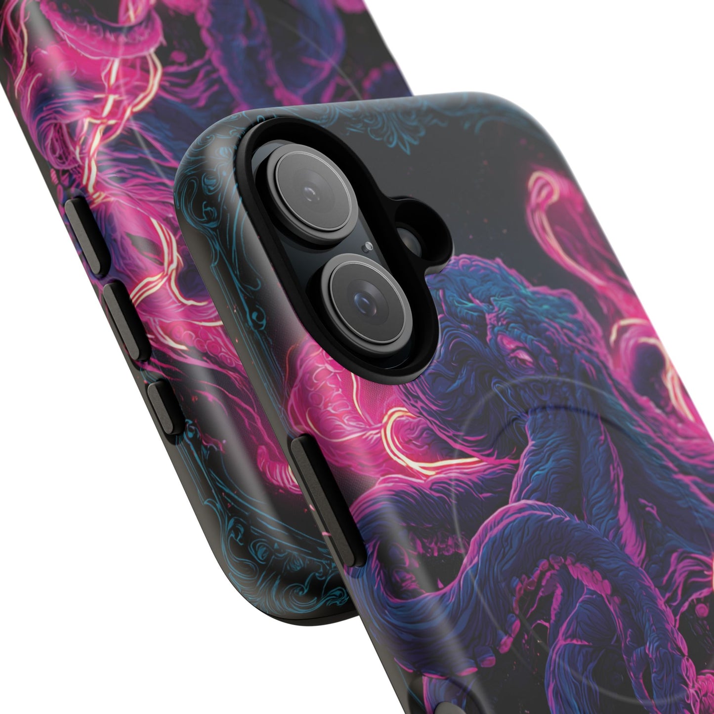 Neon Octopus Phone Case — Tough Magnetic Protective Cover