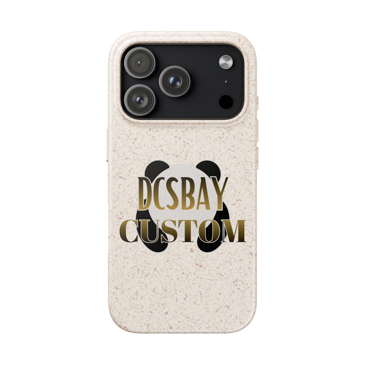 Biodegradable Panda Phone Case — Eco-Friendly Customizable iPhone Cover