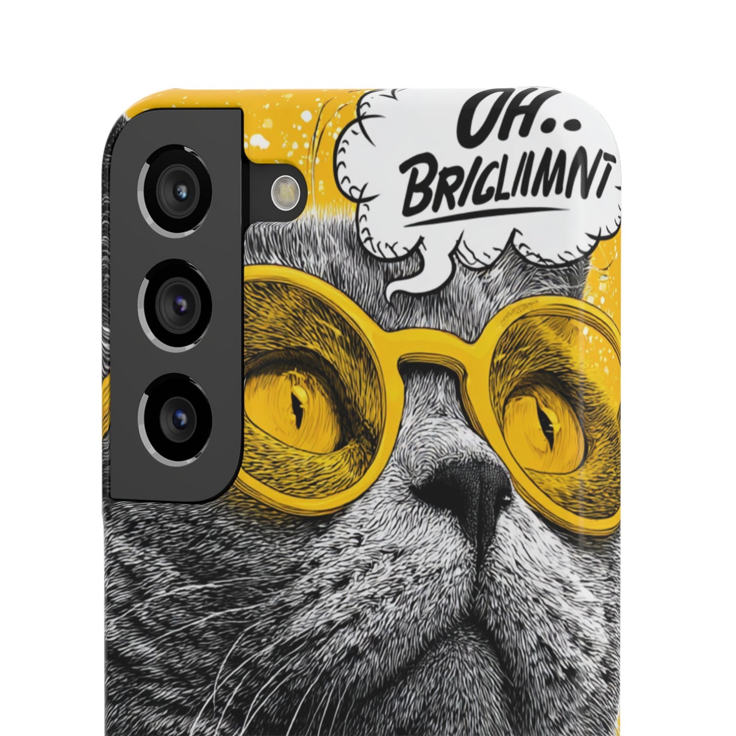 Playful Cat Snap Case - Quirky Phone Cover for Cat Lovers, Gift for Pet Enthusiasts, Funny Accessory for Any Occasion
