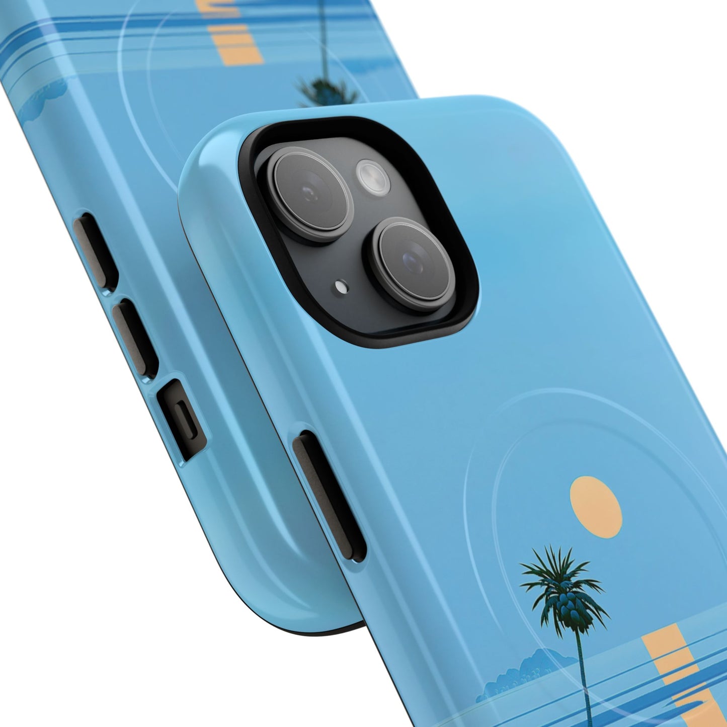 Tough Magnetic Case — Minimal Sunset Palm Phone Cover