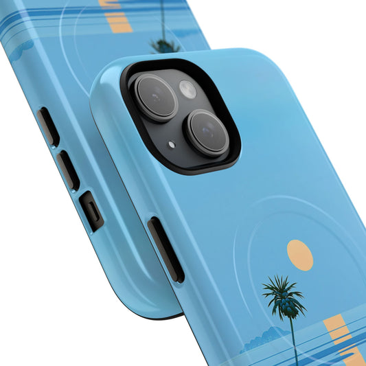 Tough Magnetic Case — Minimal Sunset Palm Phone Cover