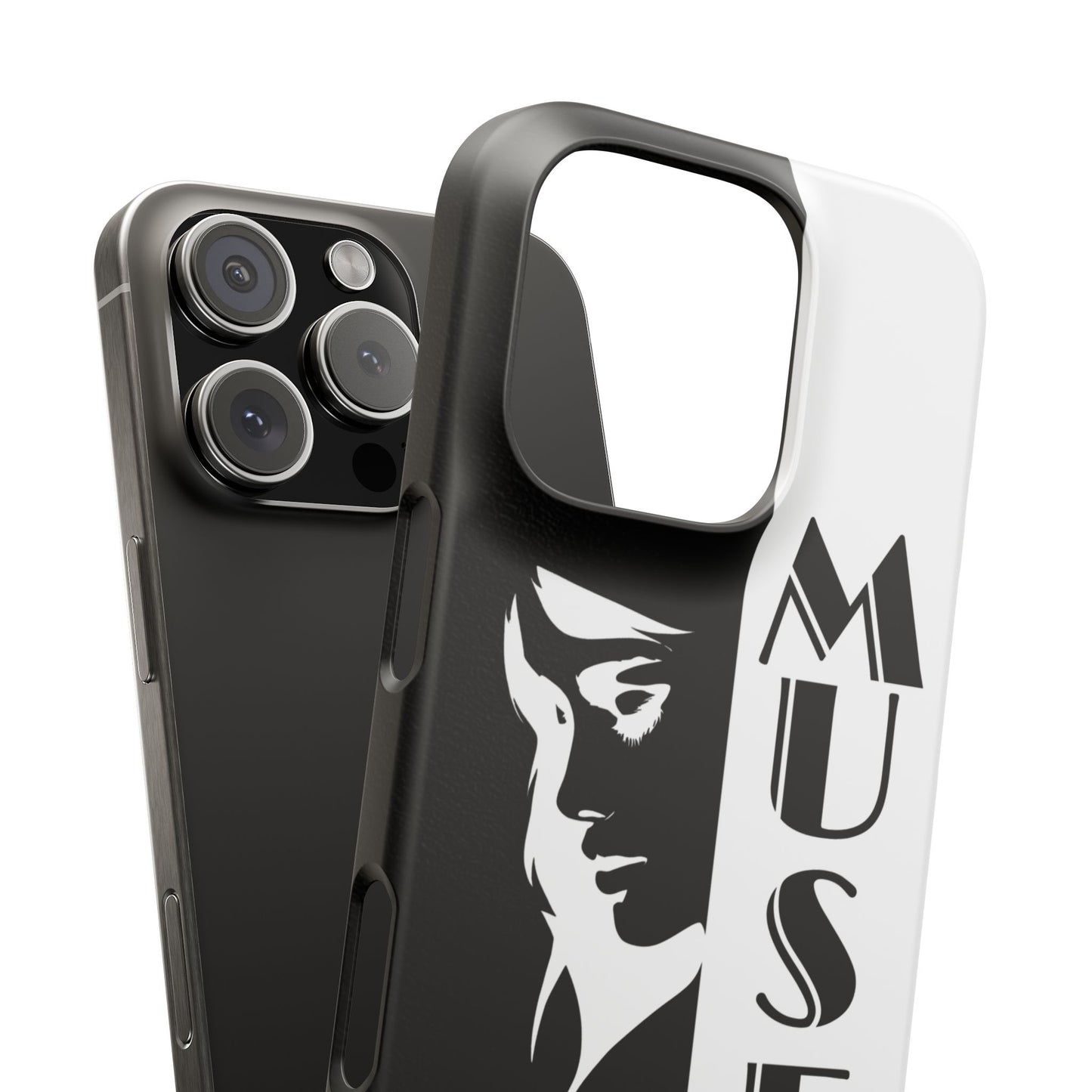 Black And White Bold Muse Snap Case Cover for iPhone and Samsung
