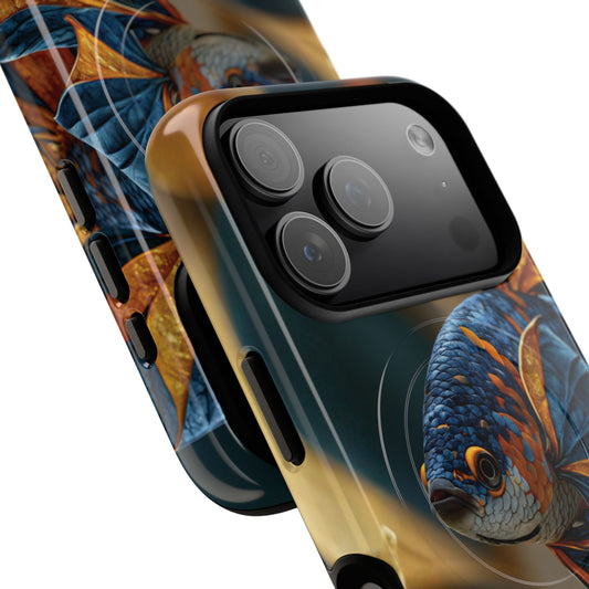 Koi Fish Tough Magnetic Phone Case — Protective Artistic Fish Design