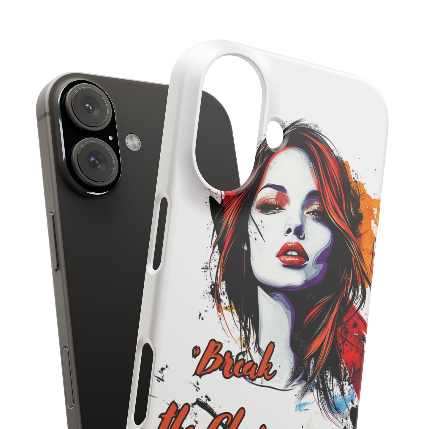 Empowering Art Snap Cases, Phone Cover, Break the Chains of Silence, Unique Gift, Inspirational Tech Accessories