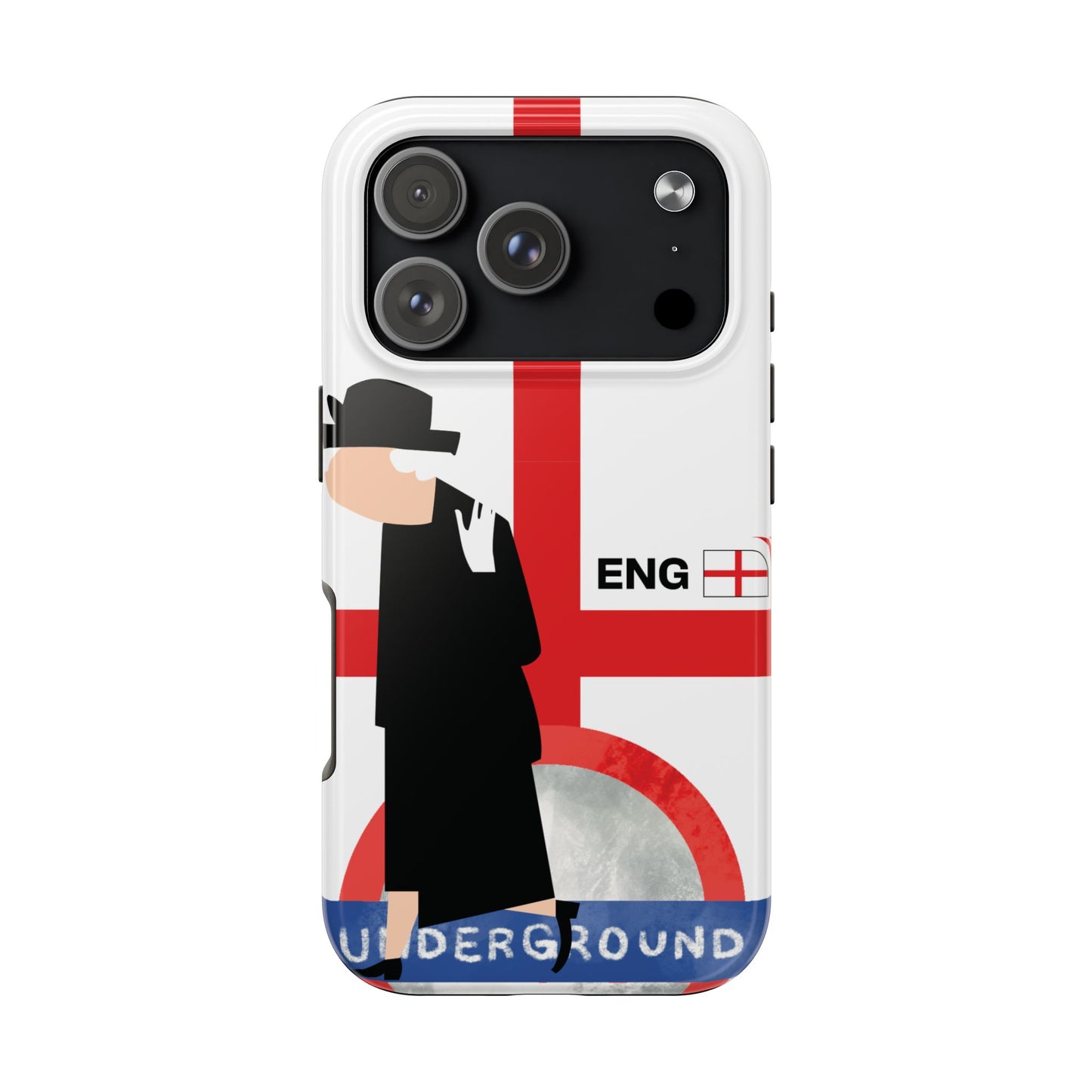 England World Cup Underground Tough Phone Case — Mod Retro London Tube Design