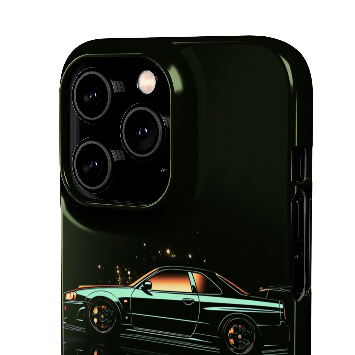 Green Skyleine R34 GTR Art Snap Case and Protective Phone Cover For iPhone and Samsung