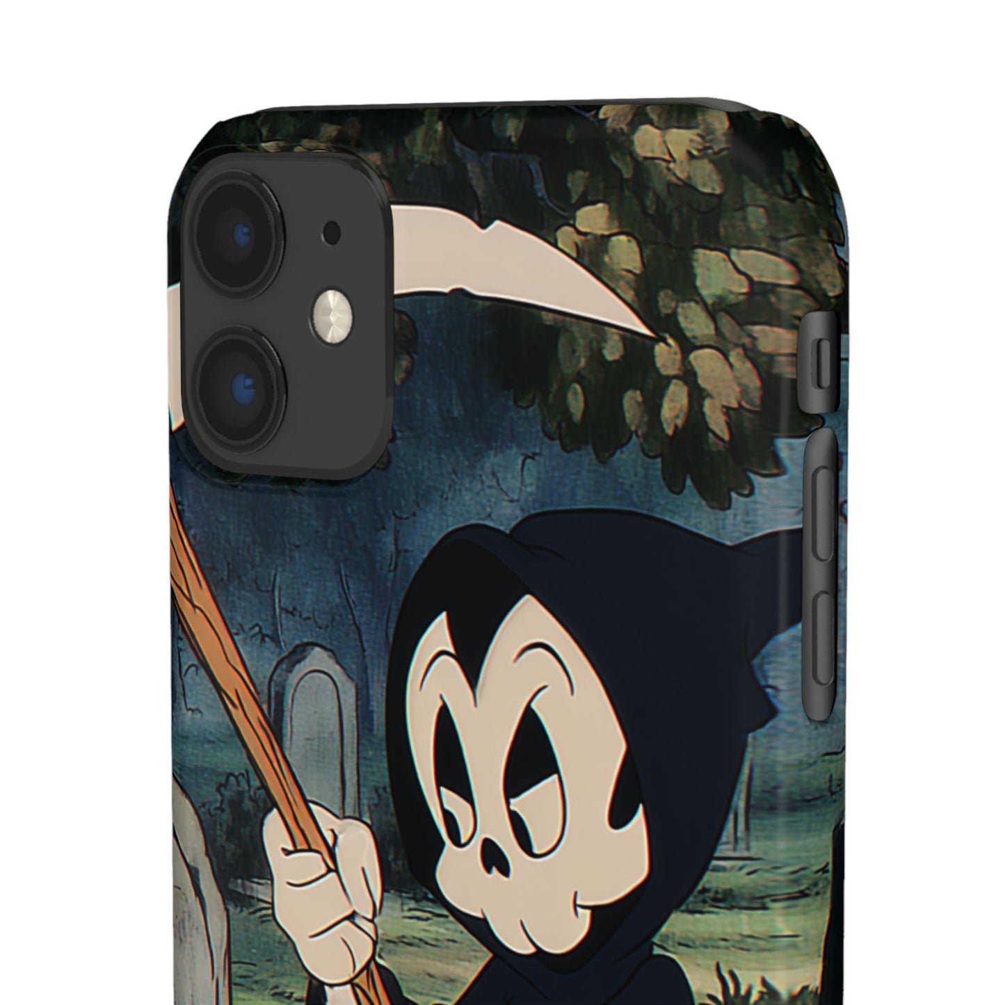 Grim Reaper Snap Case, Halloween Phone Case, Cute Death Phone Cover, Spooky Accessories, Unique Phone Protector