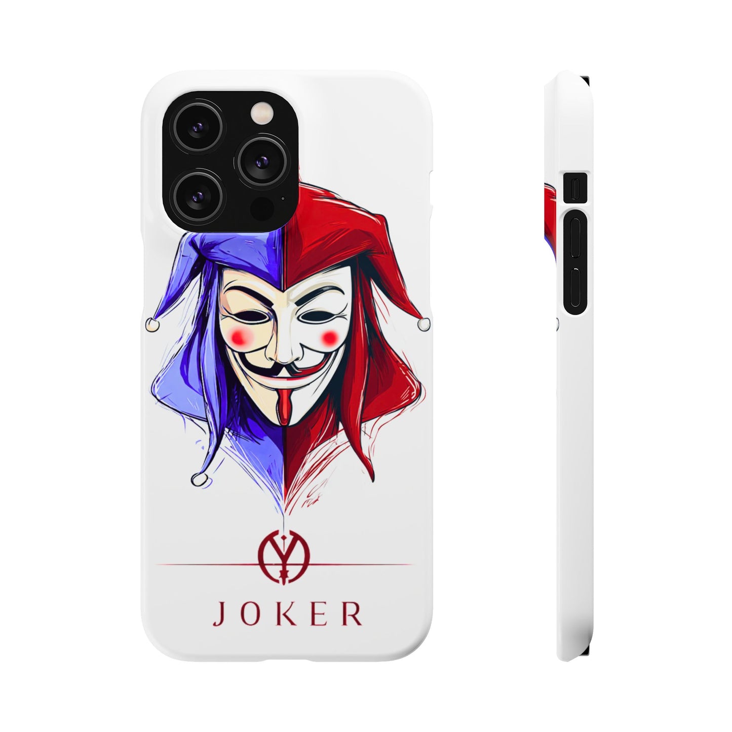 Joker & Anonimous Reunited Guy Fawkes Art Snap Case and Protective Phone Cover For iPhone and Samsung