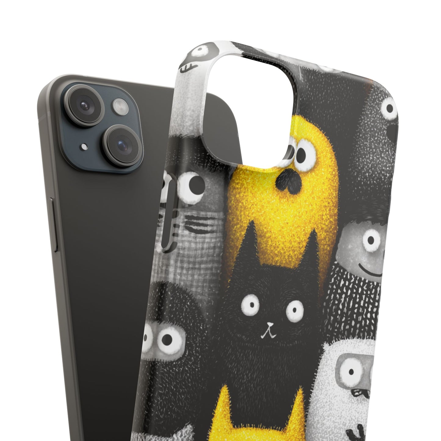 Colorful Character Snap Cases, Cute Phone Cover, Unique Gift for Kids, Fun Accessory, Perfect for Birthdays, Holidays