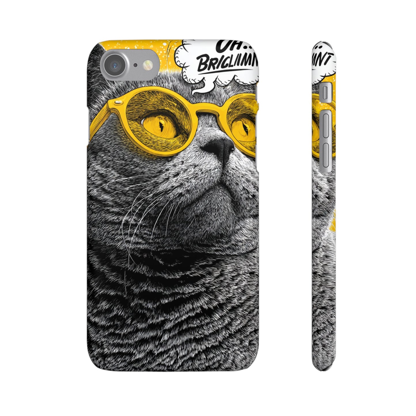 Playful Cat Snap Case - Quirky Phone Cover for Cat Lovers, Gift for Pet Enthusiasts, Funny Accessory for Any Occasion
