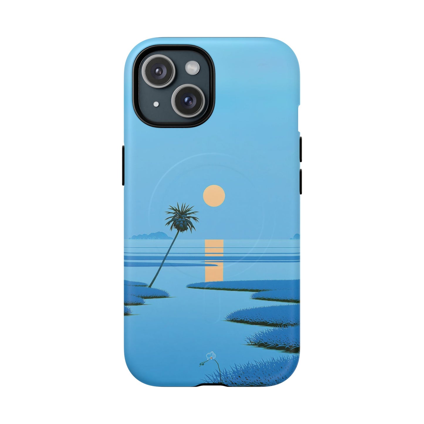 Tough Magnetic Case — Minimal Sunset Palm Phone Cover