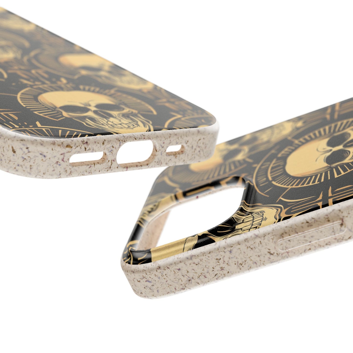 Skull Biodegradable Phone Case, Eco-Friendly iPhone Cover, Sustainable Gift, Cool Skull Design, Skull Art Accessories, Halloween Decor
