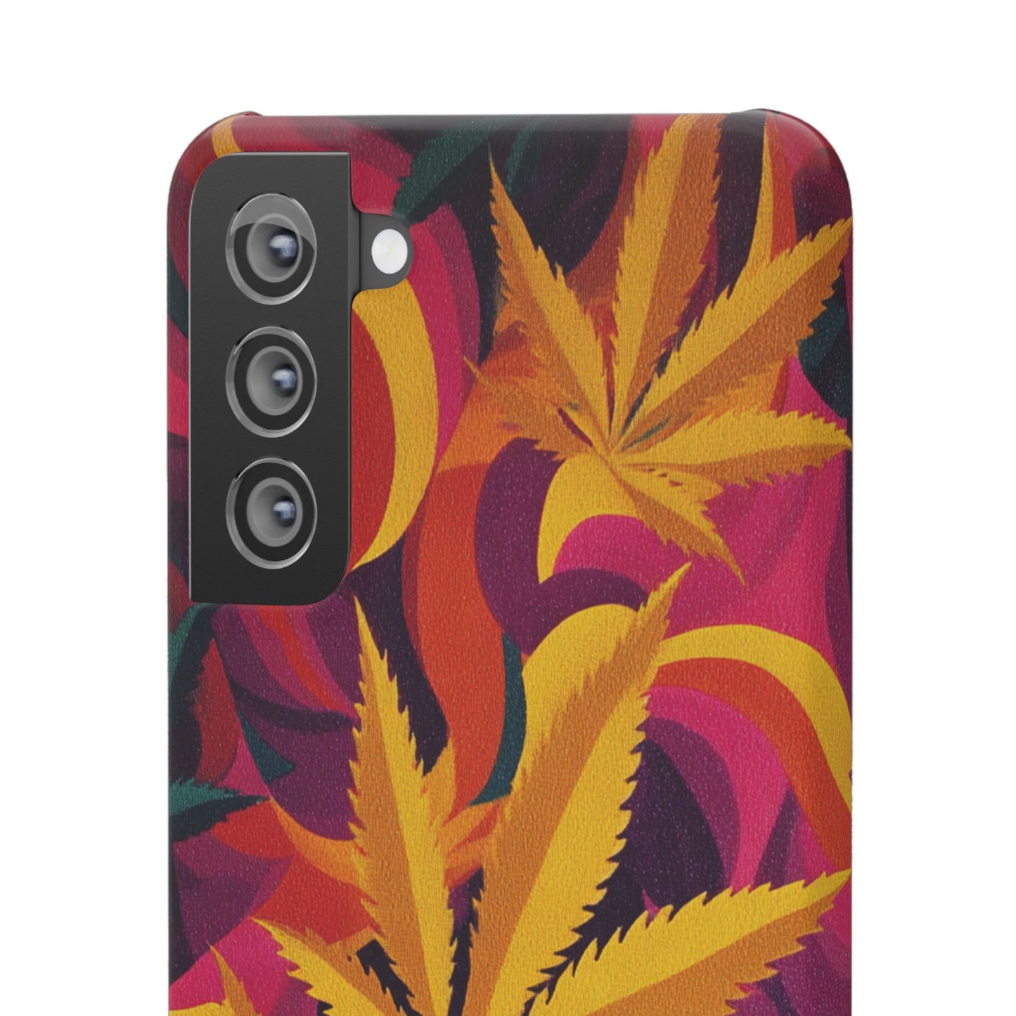 Autumn Vibe Cannabis Snap Case for IPhones and Samsungs Custom