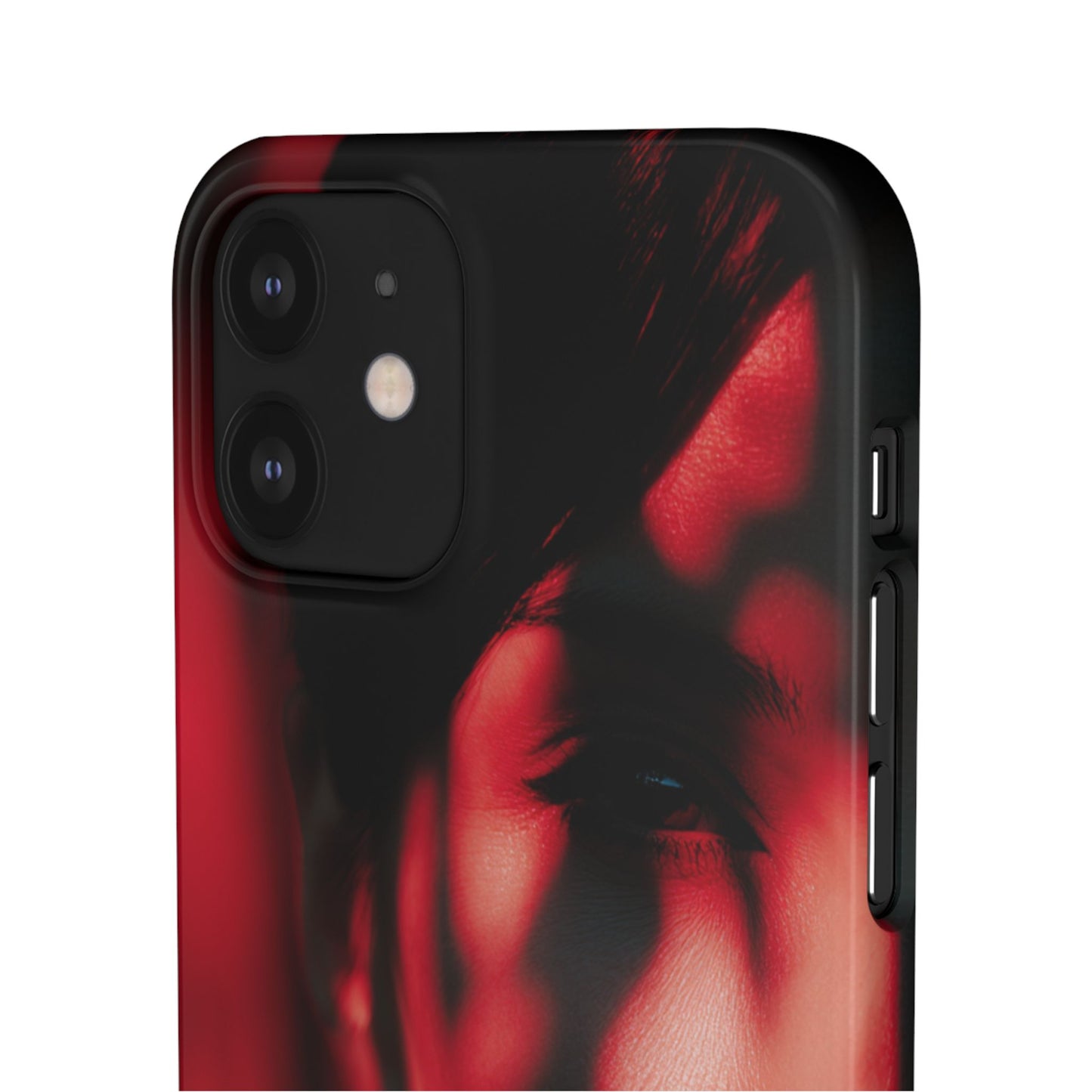 Stylish Snap Cases for Phone, Artistic Phone Cover, Unique Gifts, Red Aesthetic Case, Trendy Accessory, Vibrant Protection