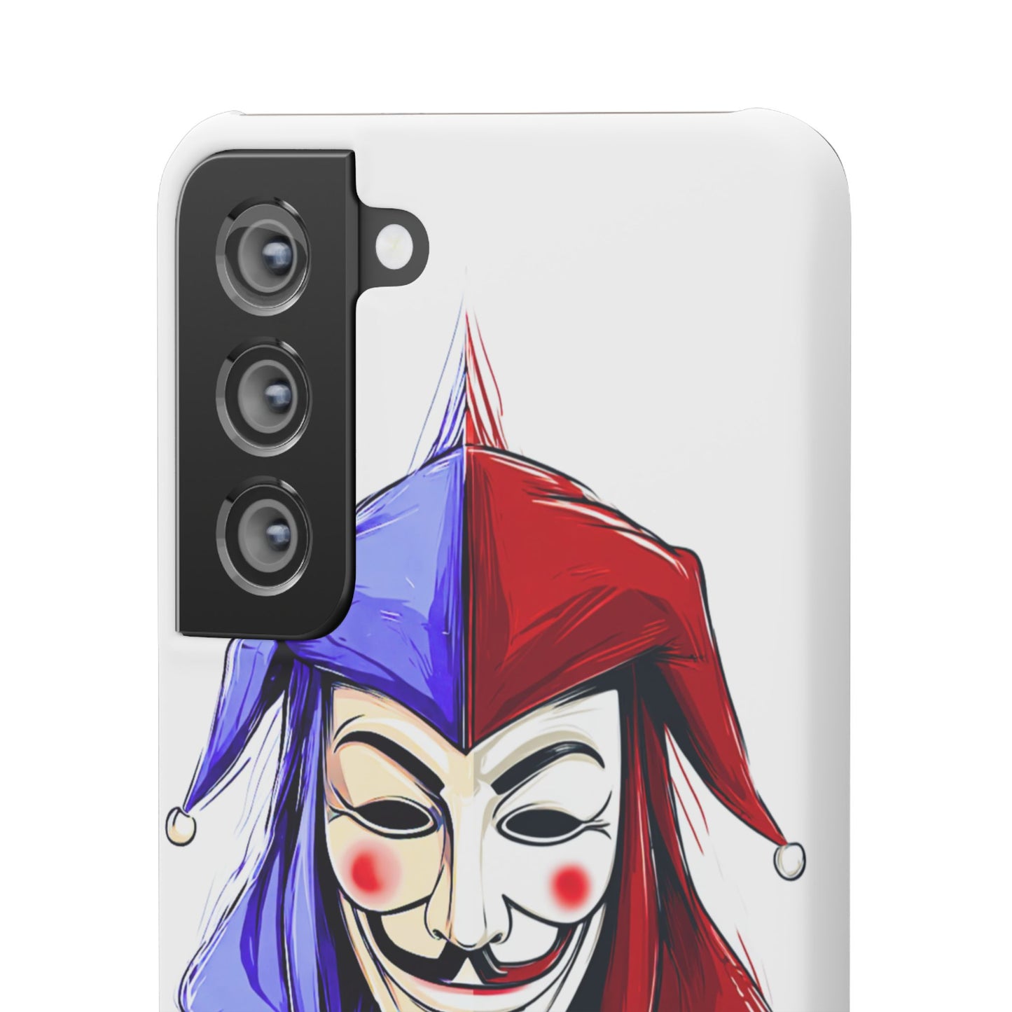 Joker & Anonimous Reunited Guy Fawkes Art Snap Case and Protective Phone Cover For iPhone and Samsung
