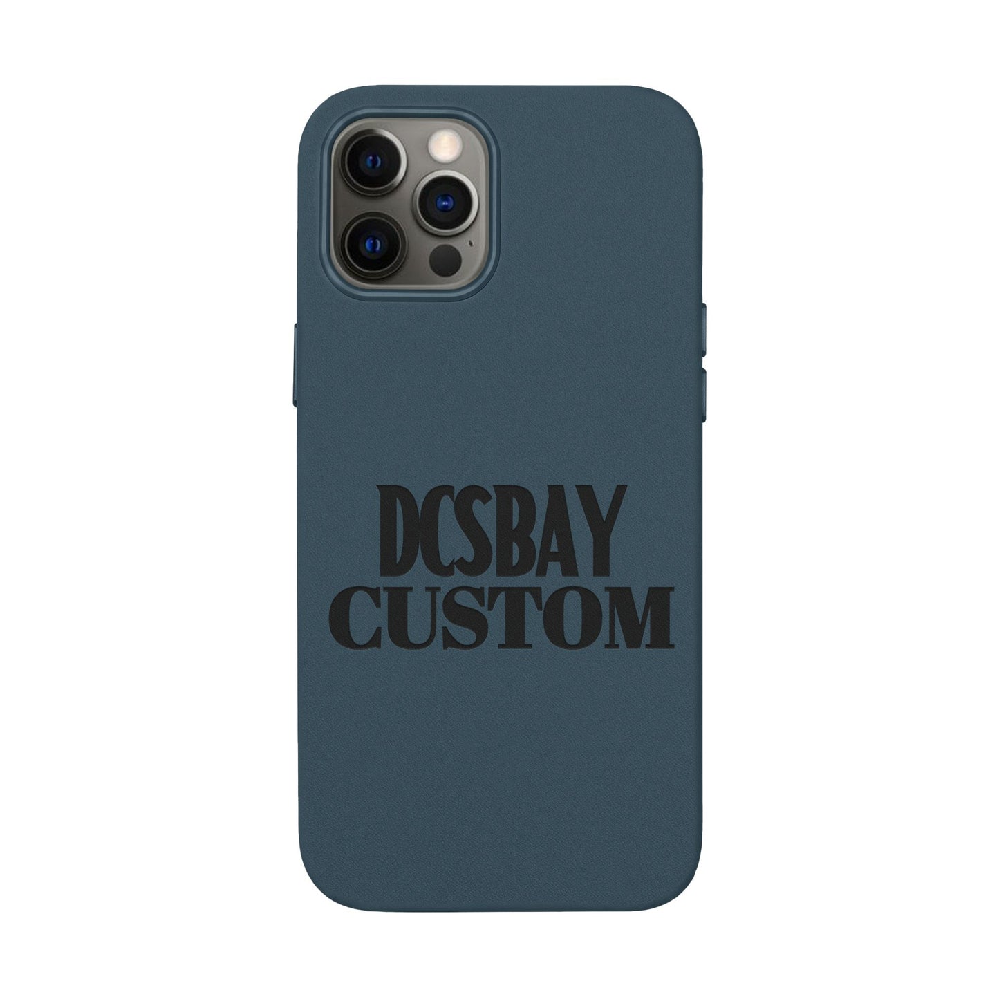 Engraved PU Leather Phone Case — Minimal Bear Silhouette