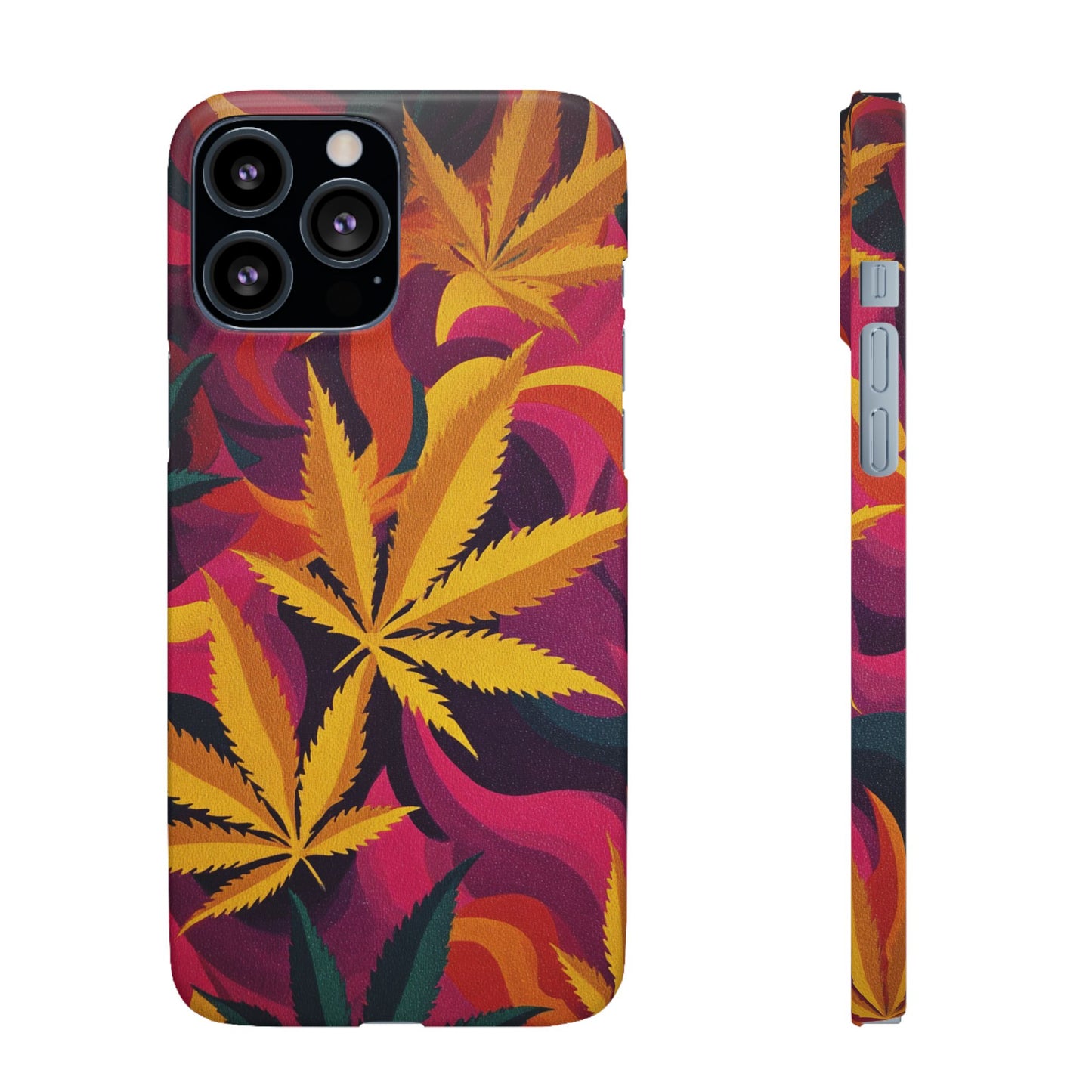Autumn Vibe Cannabis Snap Case for IPhones and Samsungs Custom
