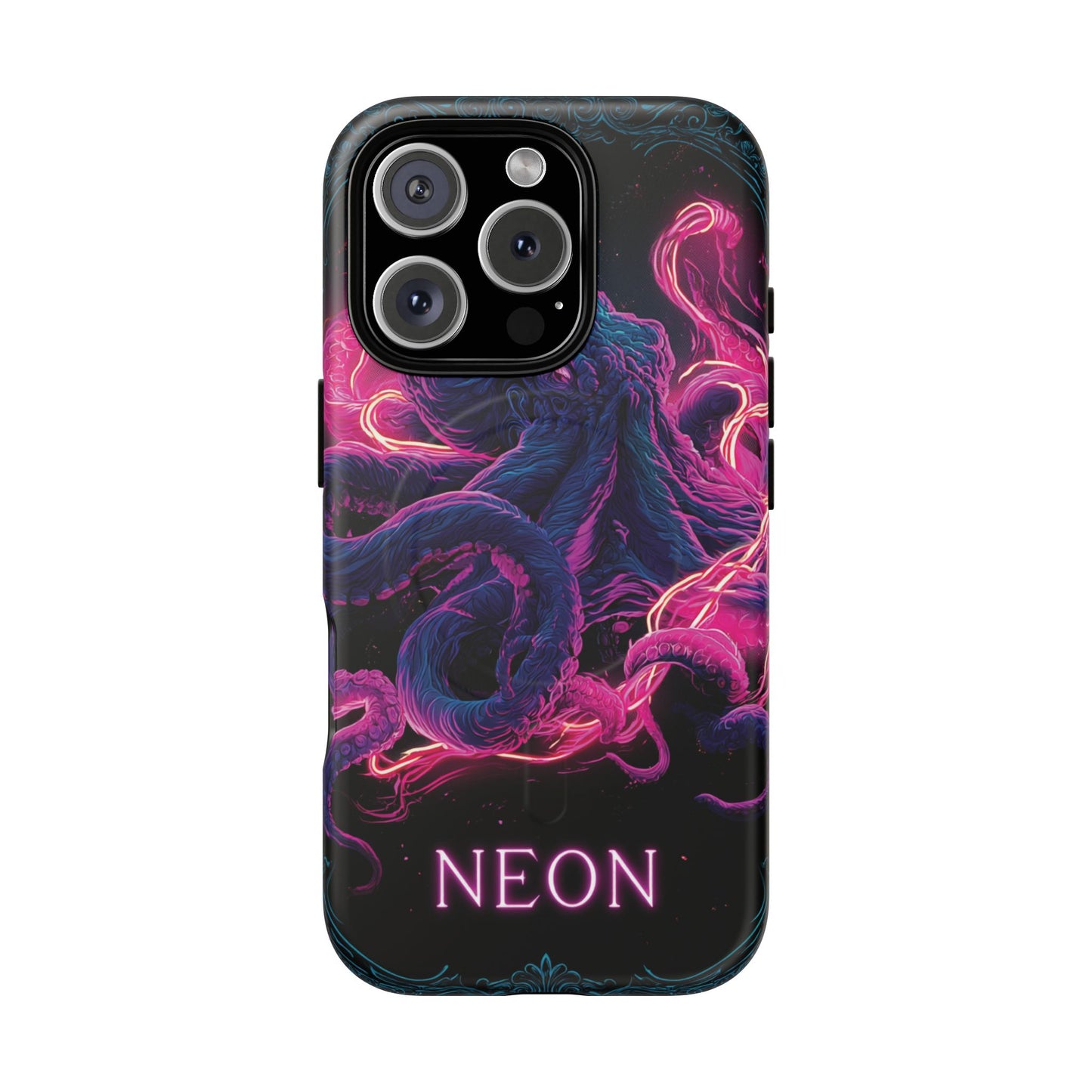 Neon Octopus Phone Case — Tough Magnetic Protective Cover