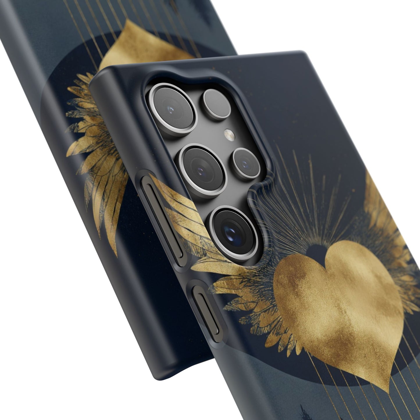 Heart Wing Snap Case, Elegant Phone Cover, Unique Gift, Artistic Accessory, Protective Case for Love and Romance
