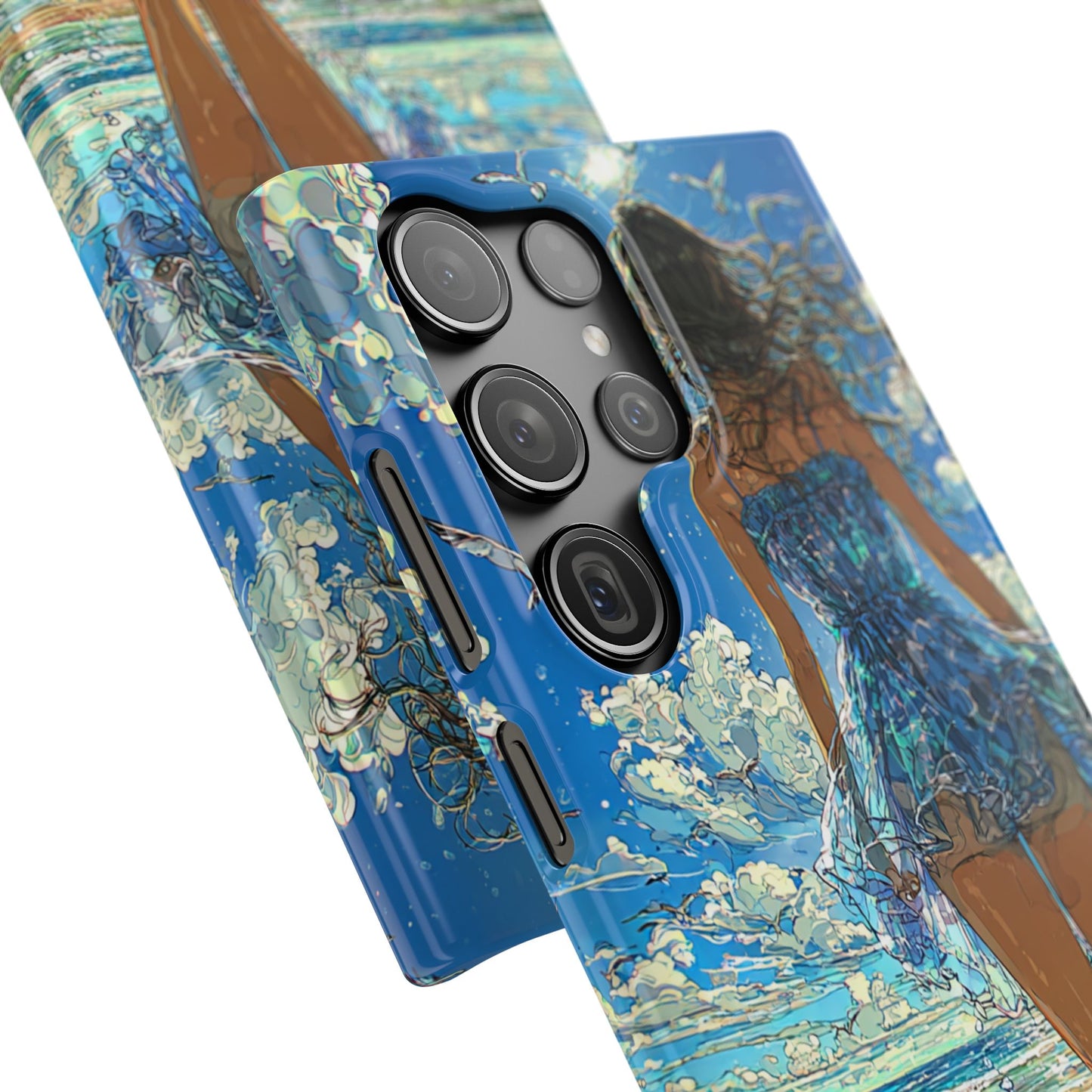 Summer Breeze Snap Case, Ocean Art Phone Cover, Beach Vibes Cell Case, Gift for Her, Custom Phone Accessory