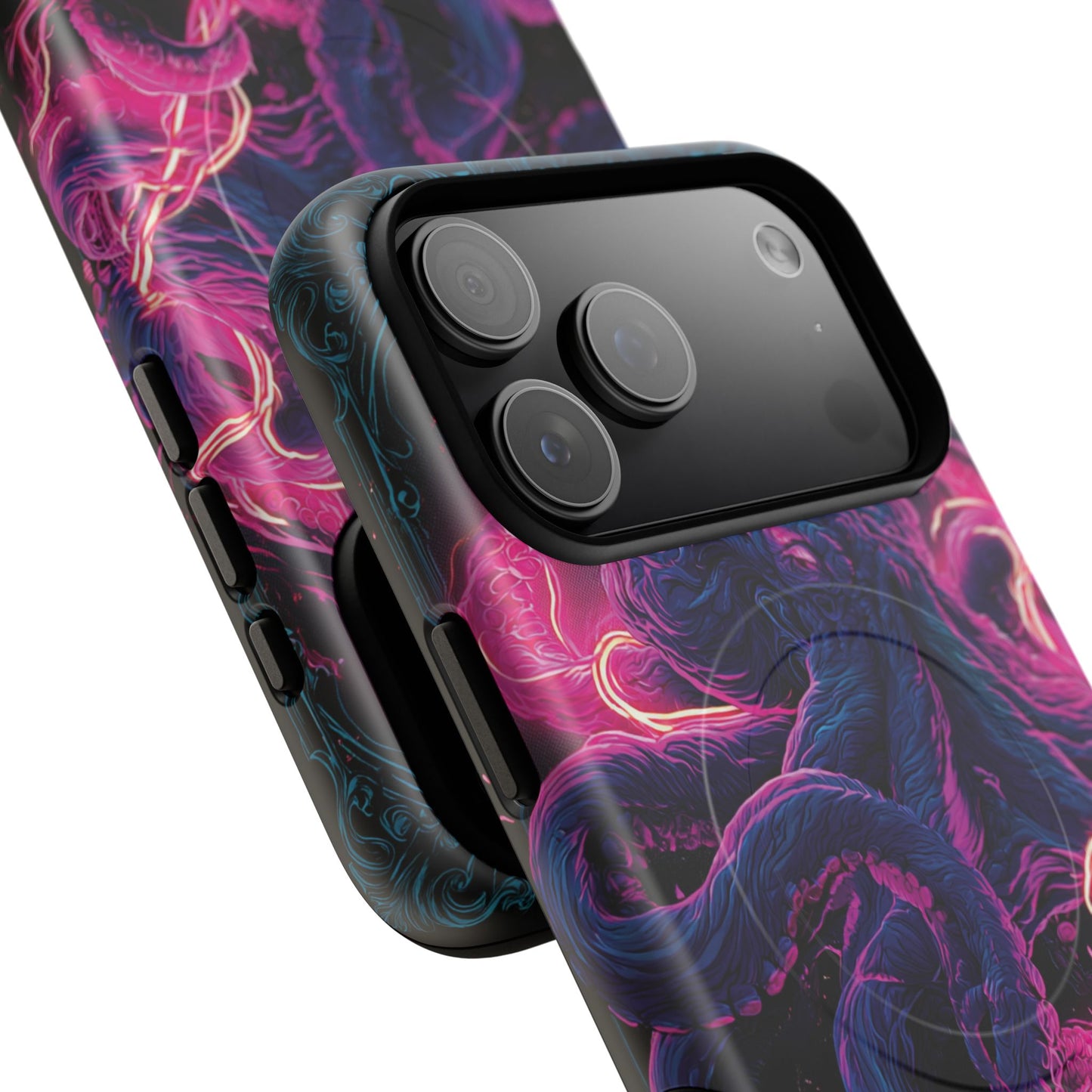 Neon Octopus Phone Case — Tough Magnetic Protective Cover