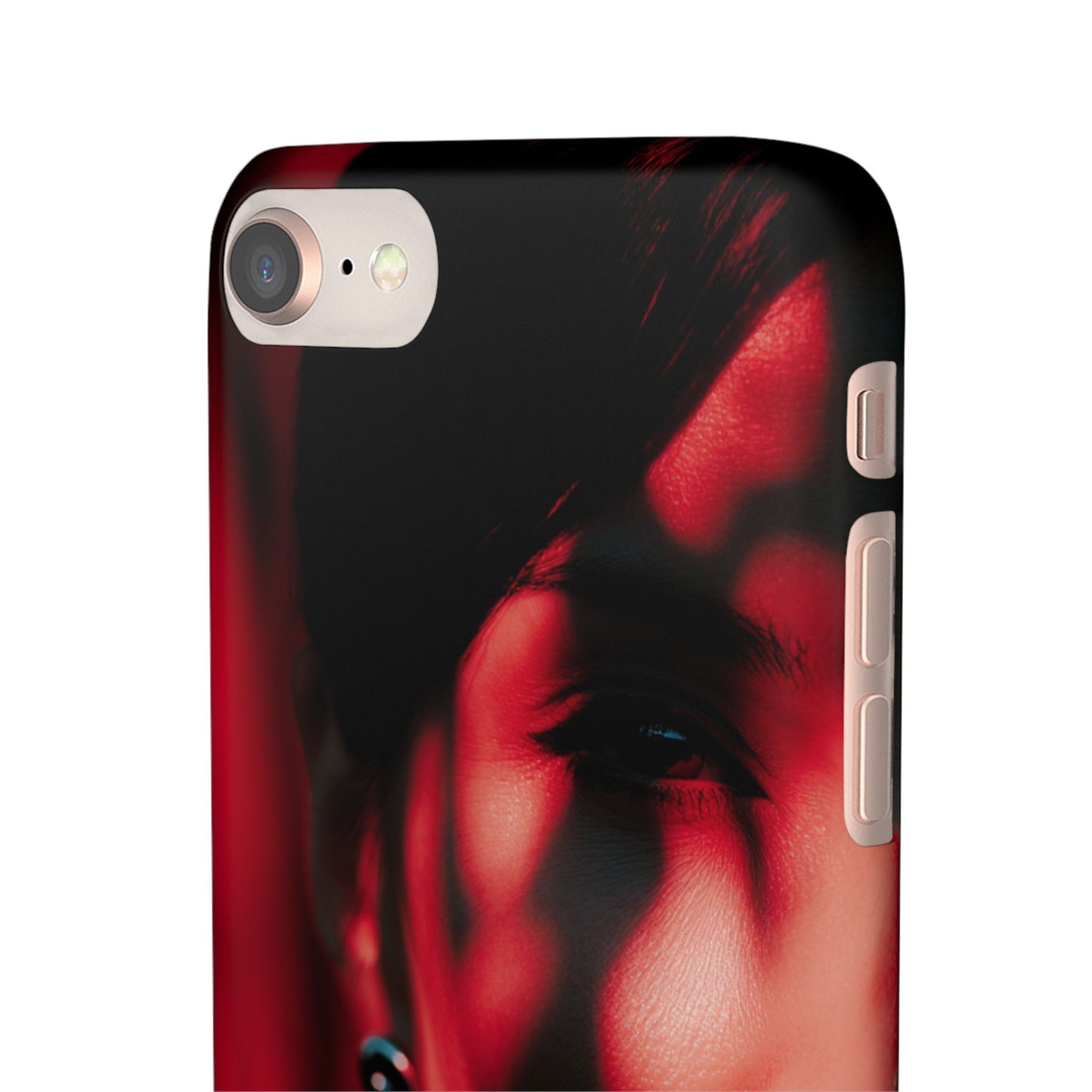 Stylish Snap Cases for Phone, Artistic Phone Cover, Unique Gifts, Red Aesthetic Case, Trendy Accessory, Vibrant Protection