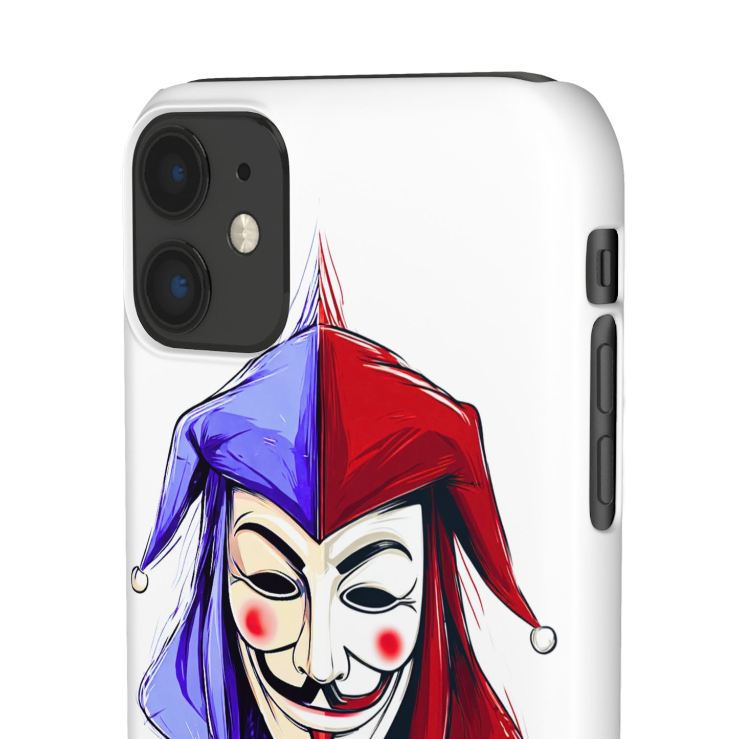 Joker & Anonimous Reunited Guy Fawkes Art Snap Case and Protective Phone Cover For iPhone and Samsung