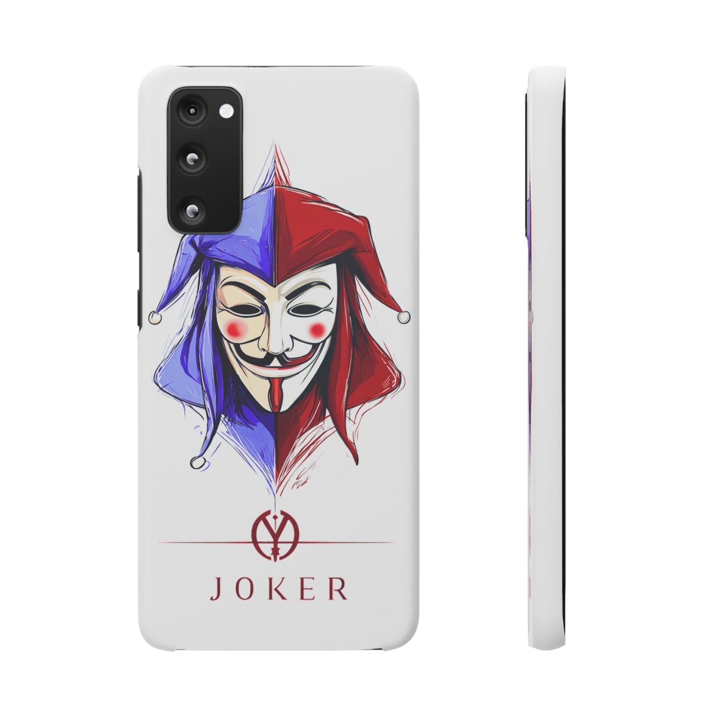 Joker & Anonimous Reunited Guy Fawkes Art Snap Case and Protective Phone Cover For iPhone and Samsung