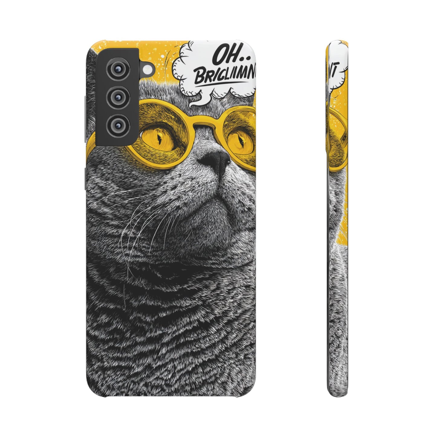 Playful Cat Snap Case - Quirky Phone Cover for Cat Lovers, Gift for Pet Enthusiasts, Funny Accessory for Any Occasion