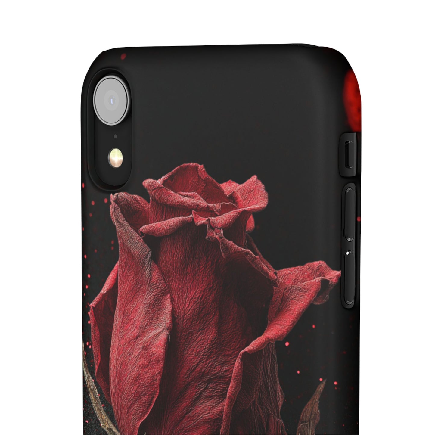 Romantic Rose Snap Case, Floral Phone Cover, Valentines Day Gift, Trendy Mobile Accessory, Heart Design Case, Elegant Phone Protector