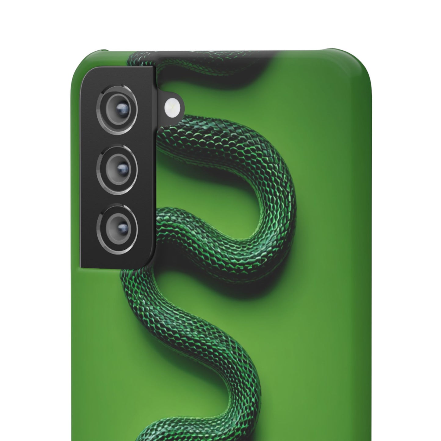 Green Snake Snap Case for iPhone, Stylish Phone Cover, Unique Gift, Trendy Accessory, Birthday, Nature Lover's Phone Case
