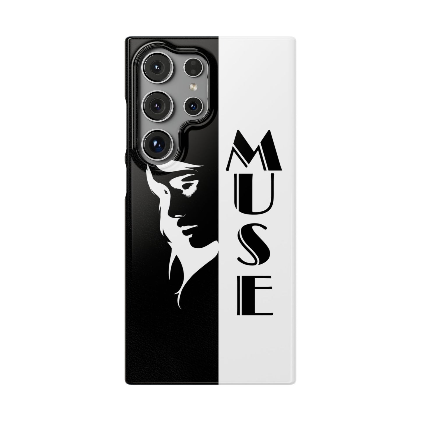 Black And White Bold Muse Snap Case Cover for iPhone and Samsung