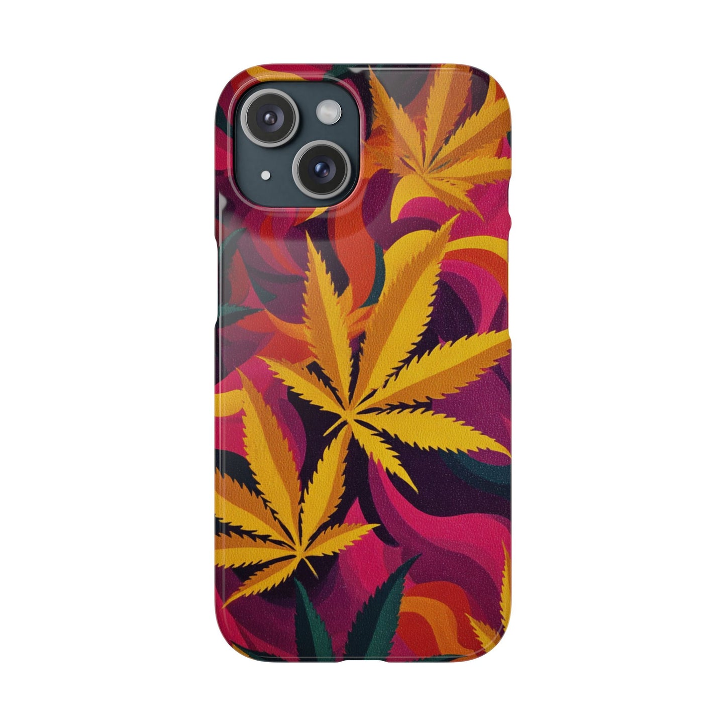 Autumn Vibe Cannabis Snap Case for IPhones and Samsungs Custom