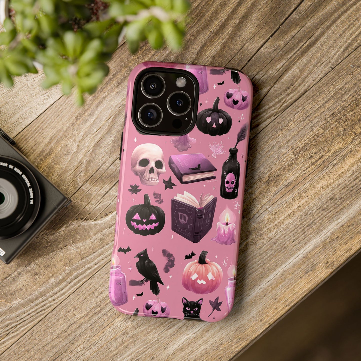 Spooky Phone Case - Halloween Design, Cute Costume Accessory, Fall Decor, Gift for Cat Lovers, Witchy Vibes, Trick or Treat