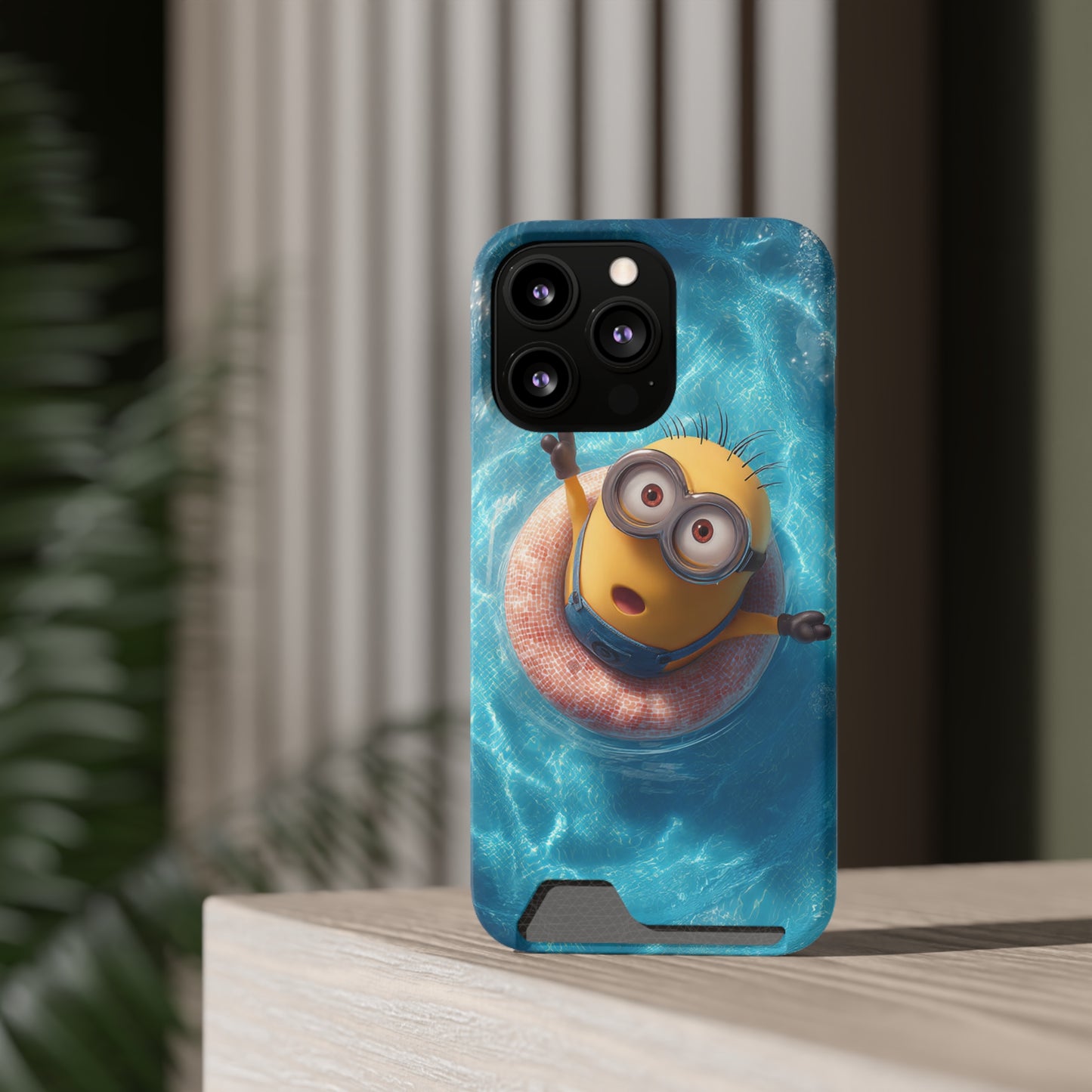 Minion Phone Case with Card Holder, Fun and Functional Accessory for Kids, Smartphone Case, Gift for Minion Fans, Unique Mobile Cover, [...]