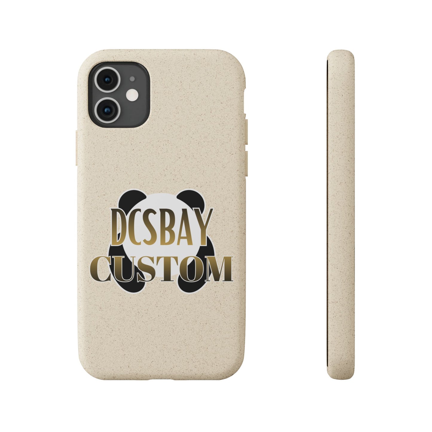 Biodegradable Panda Phone Case — Eco-Friendly Customizable iPhone Cover