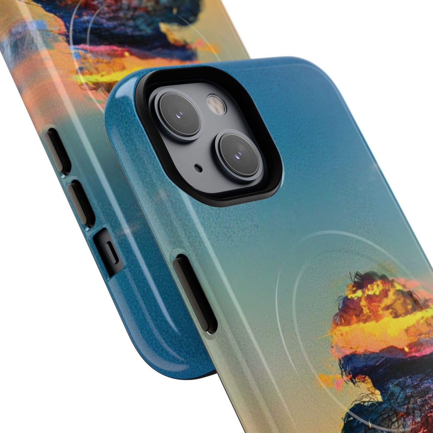 Abstract Sunset Silhouette Tough Magnetic Phone Case