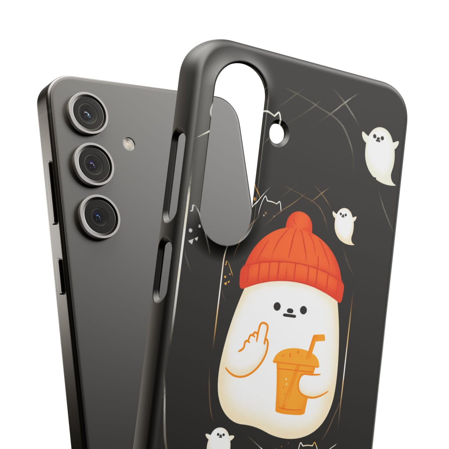 Spook You Halloween Ghost Snap Case Kawaii Protective Phone Cover for iPhone and Samsung