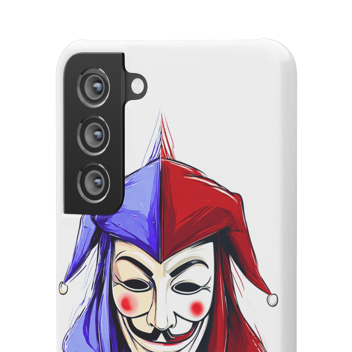 Joker & Anonimous Reunited Guy Fawkes Art Snap Case and Protective Phone Cover For iPhone and Samsung