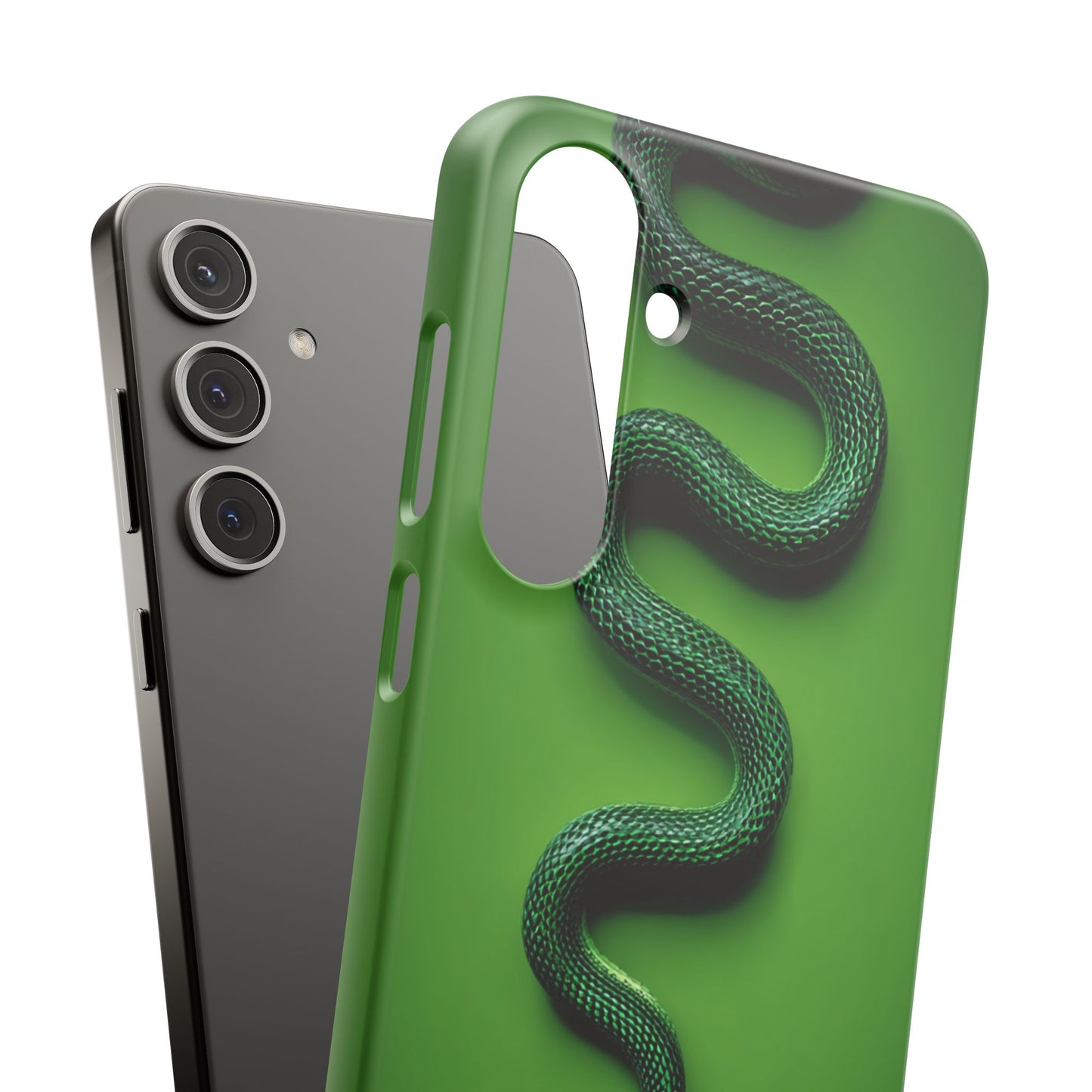 Green Snake Snap Case for iPhone, Stylish Phone Cover, Unique Gift, Trendy Accessory, Birthday, Nature Lover's Phone Case