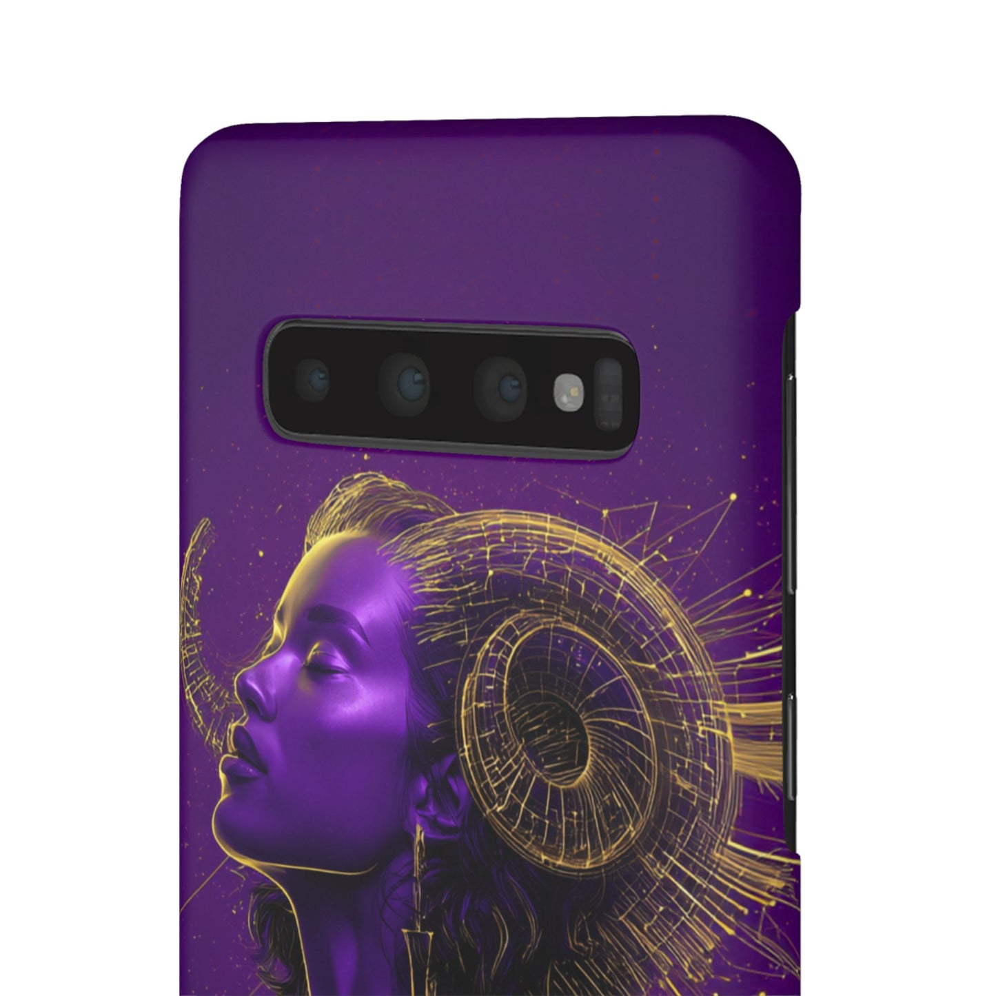 Purple Gold Celestial Virgo Snap Case and Protective Cover for Samsung and iPhone