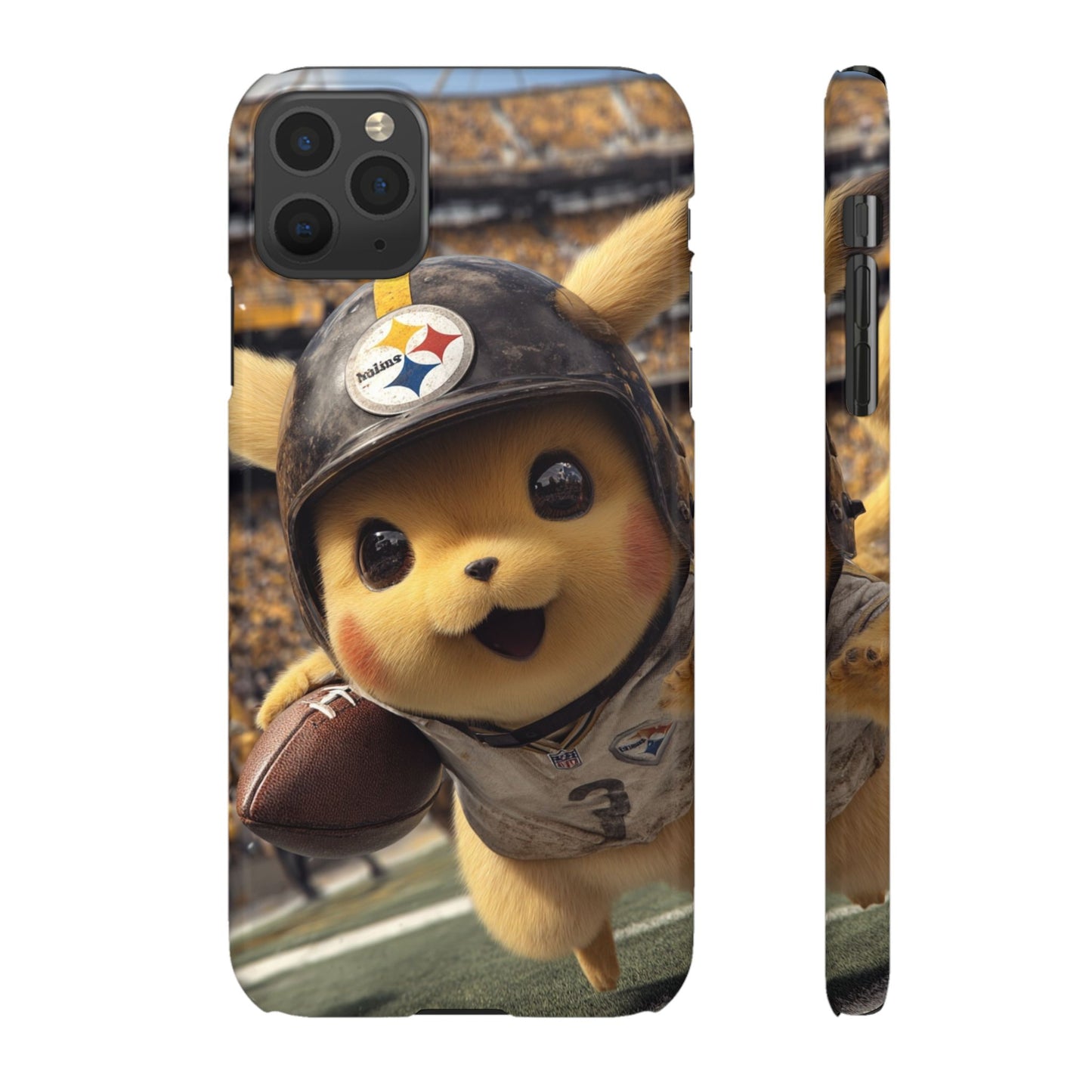 Fun Character Sports Snap Case, Phone Case, Fun Tech Accessory, Cute Gift for Gamers, Football Lovers, Kids.