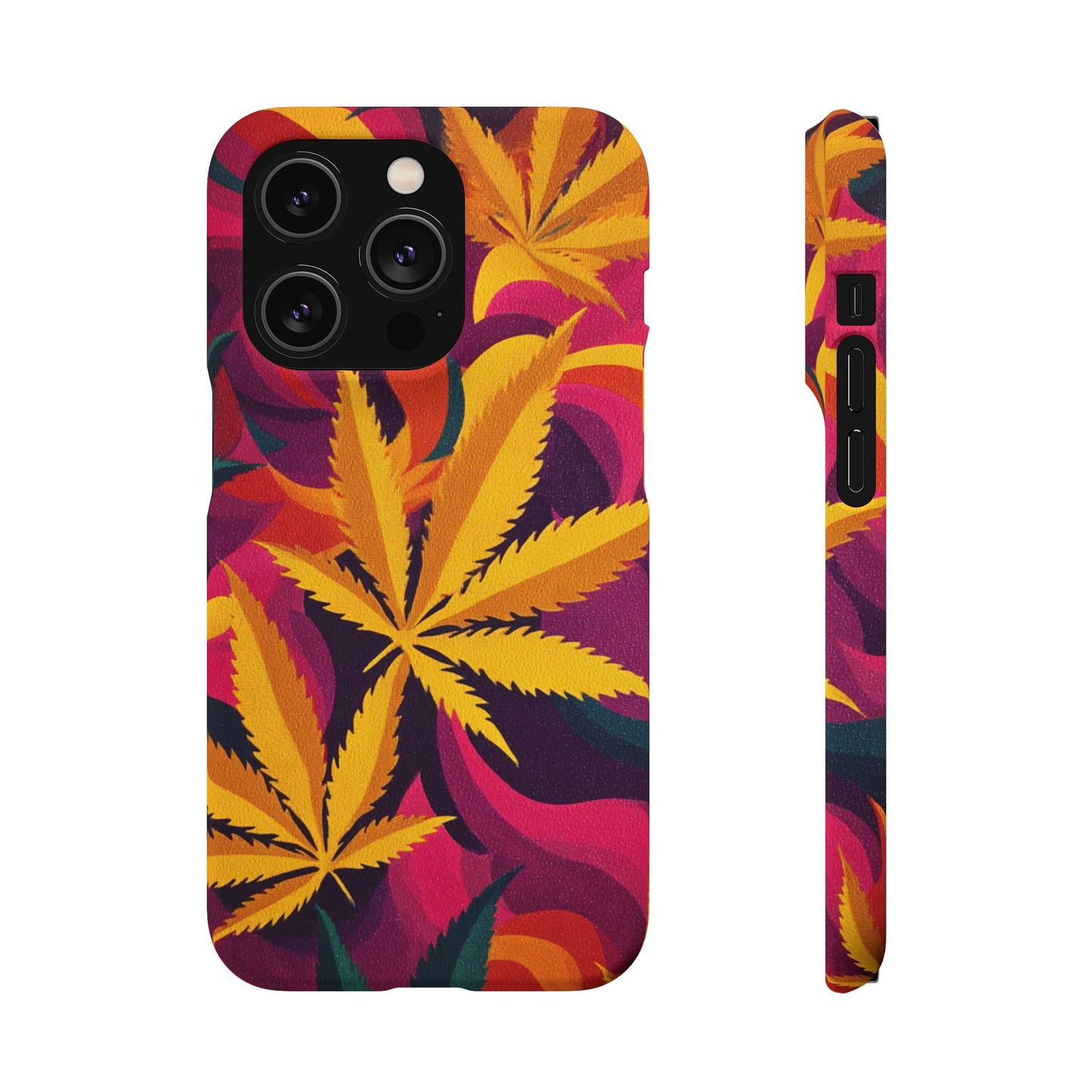 Autumn Vibe Cannabis Snap Case for IPhones and Samsungs Custom