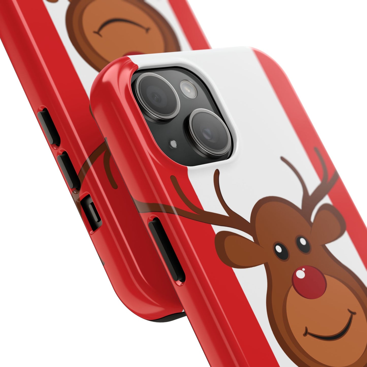Canadian Reindeer Tough Phone Case – Cute Maple Leaf Canada Holiday Phone Cover