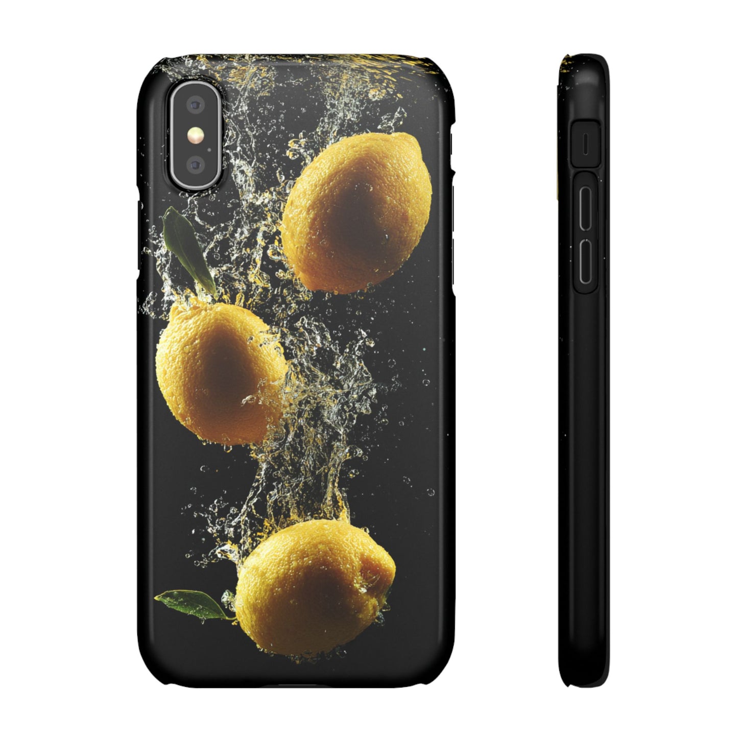 Lemon Splash Phone Case - Vibrant Snap Case, Fruit Lover Gift, Summer Vibes, Kitchen Decor, Unique Phone Accessories