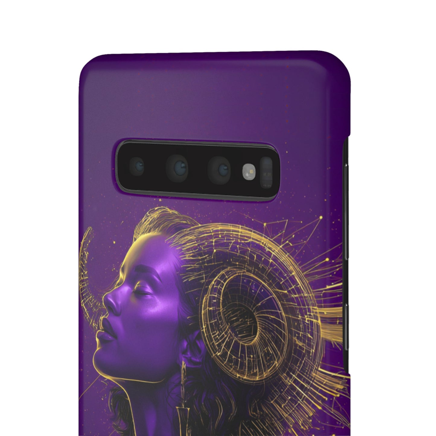 Purple Gold Celestial Virgo Snap Case and Protective Cover for Samsung and iPhone