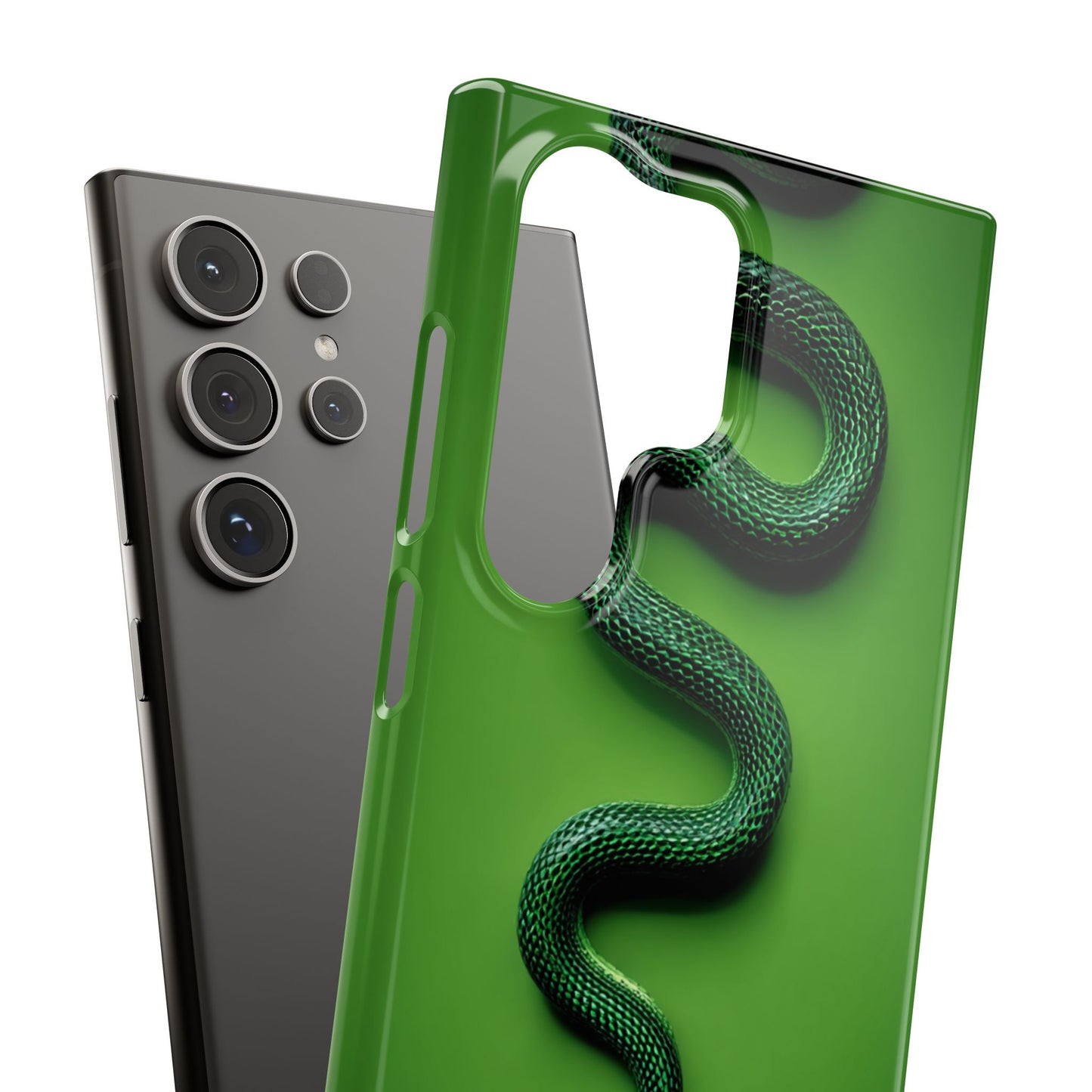 Green Snake Snap Case for iPhone, Stylish Phone Cover, Unique Gift, Trendy Accessory, Birthday, Nature Lover's Phone Case