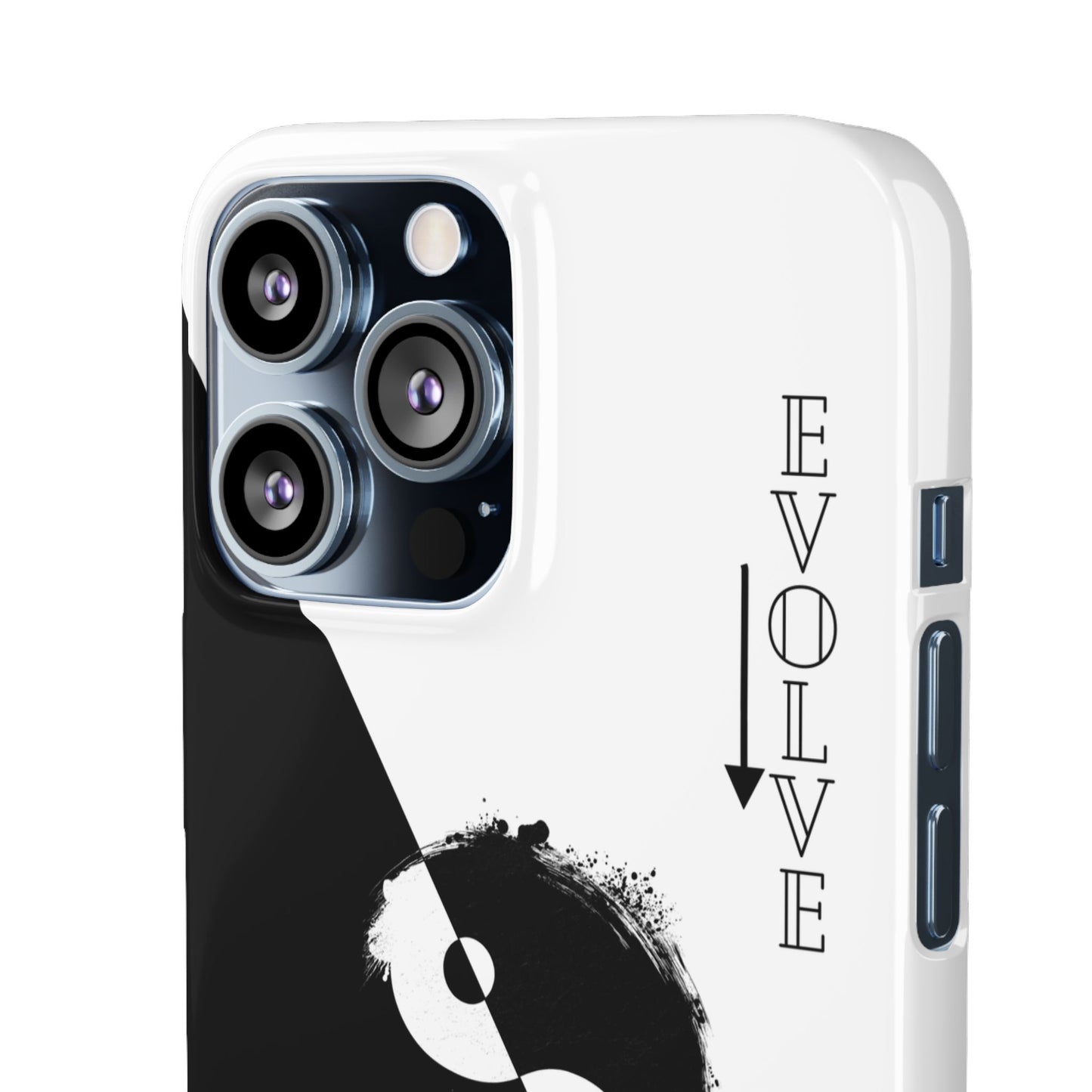 Yin Yang Evolve Black and White Snap Case Cover for iPhone and Samsung