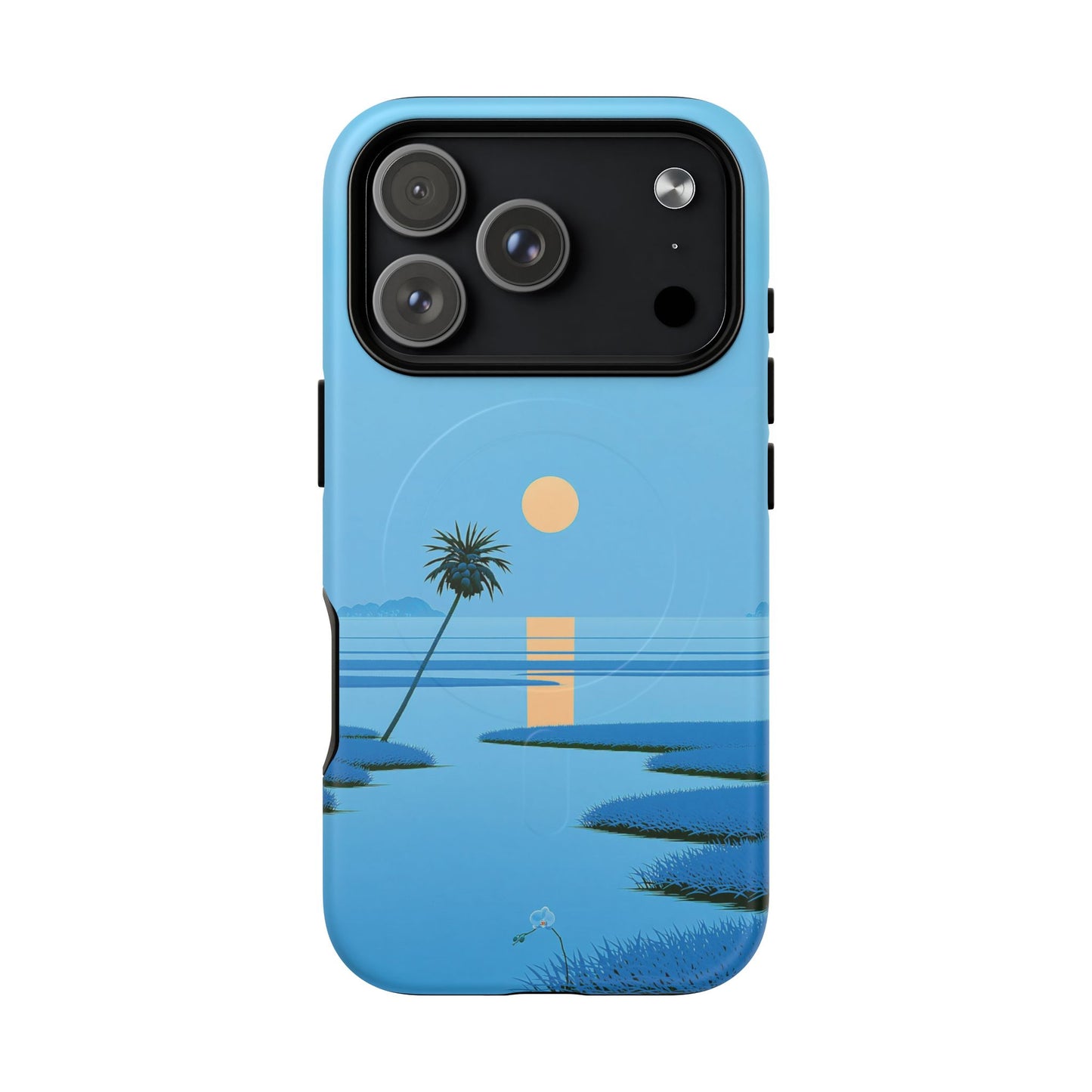Tough Magnetic Case — Minimal Sunset Palm Phone Cover