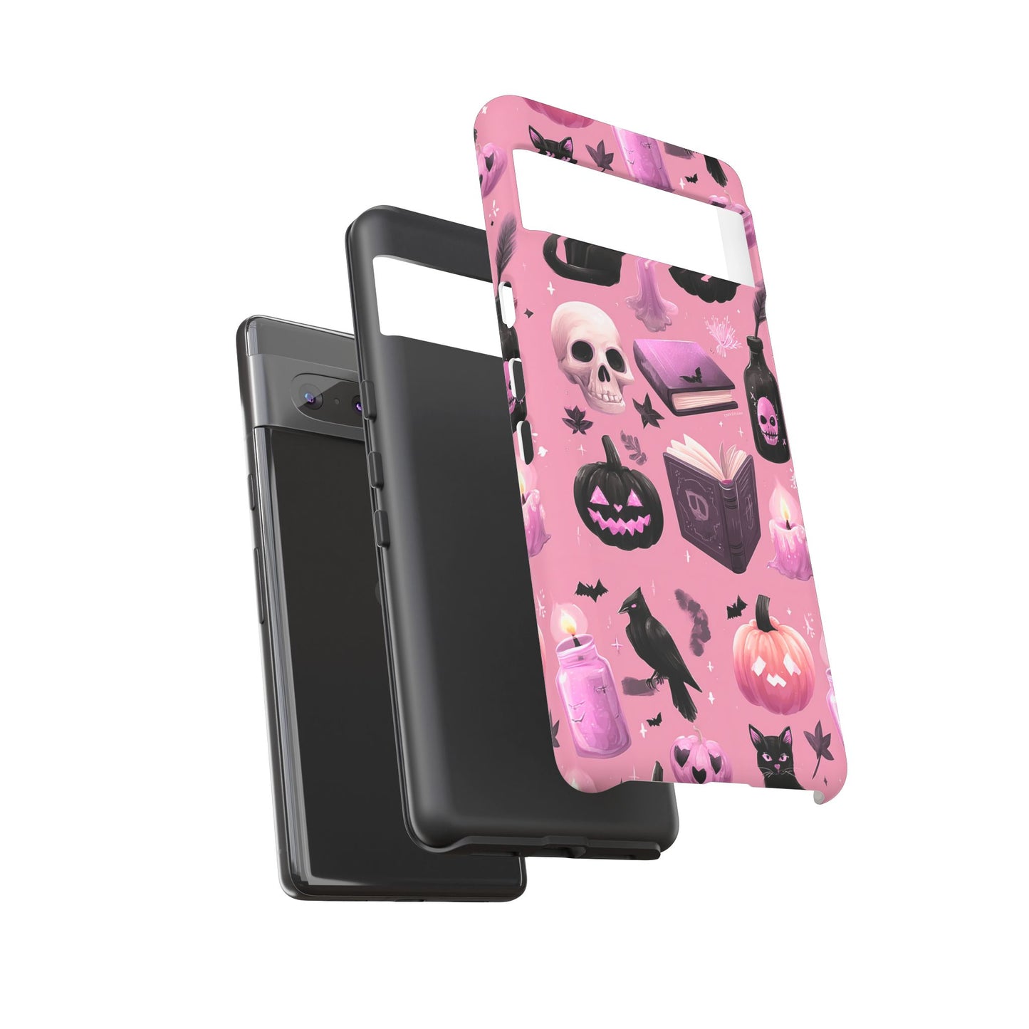 Spooky Phone Case - Halloween Design, Cute Costume Accessory, Fall Decor, Gift for Cat Lovers, Witchy Vibes, Trick or Treat